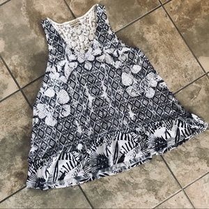 Live And Let Live | Racerback Crochet Detail Tank